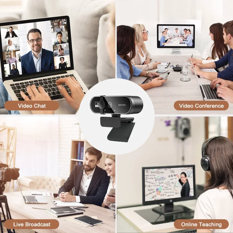 4k Webcam 1080p Mini caméra 2k Full Hd Webcam avec Microphone 30fps Usb Web Cam pour mise au point automatique Pc ordinateur portable caméra de prise de vue vidéo