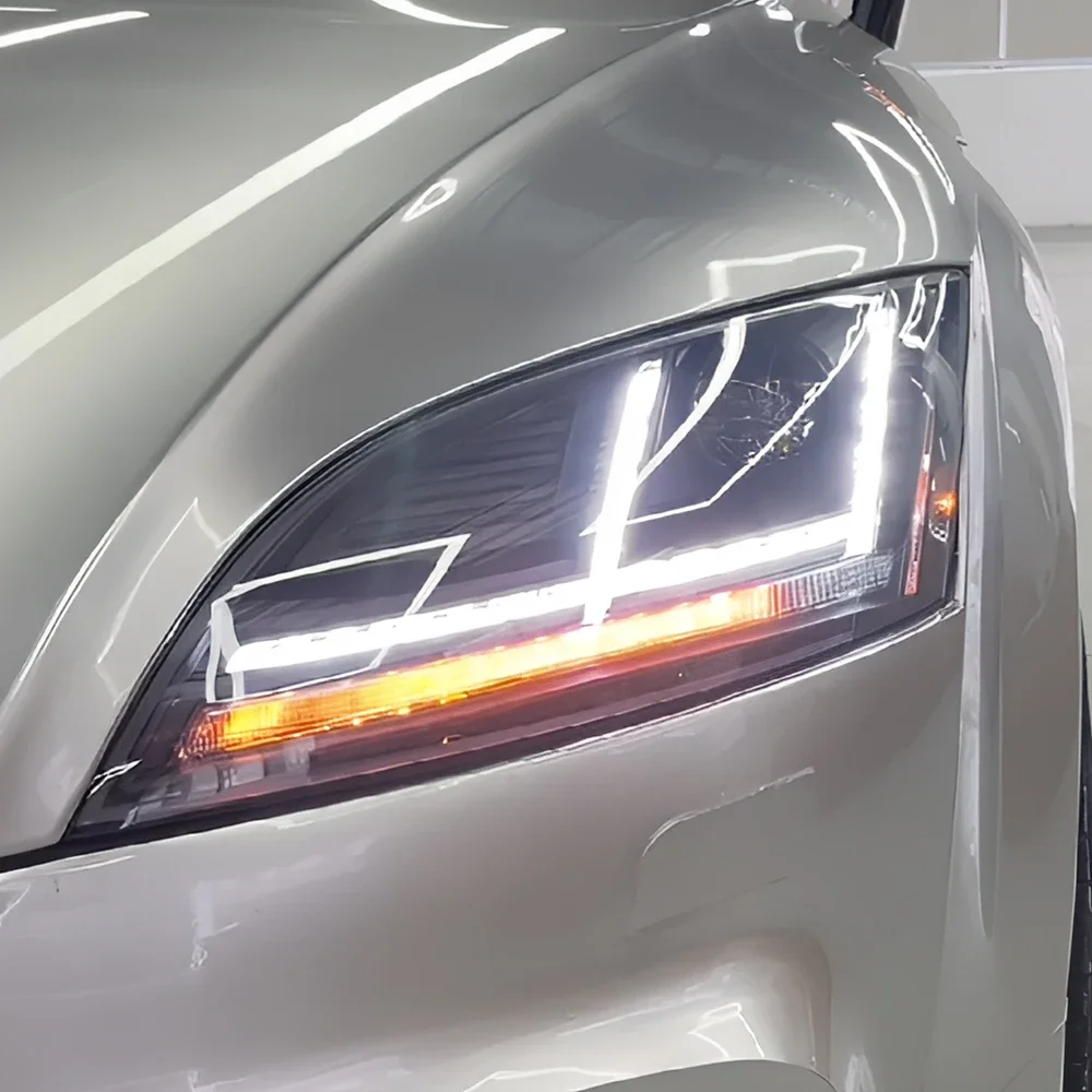 

Автомобильные фары для Audi TT RS 2008-2014, светодиодные передние фары автомобиля в сборе, обновление, высококачественные бифокальные линзы, аксессуары для динамического света