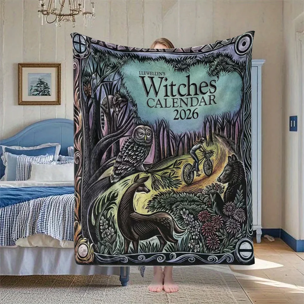 1pc Fun Design Soft and Comfortable Envelope Print Flannel Blanket - Throw Blanket, Nap Blanket, Modern Style, All-Season, Fabri