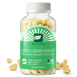 BEWORTHS Organic Apple Cider Vinegar Capsules Healthy Weight Management Digestion Detox & Immune Soothes Gas & Bloating Food