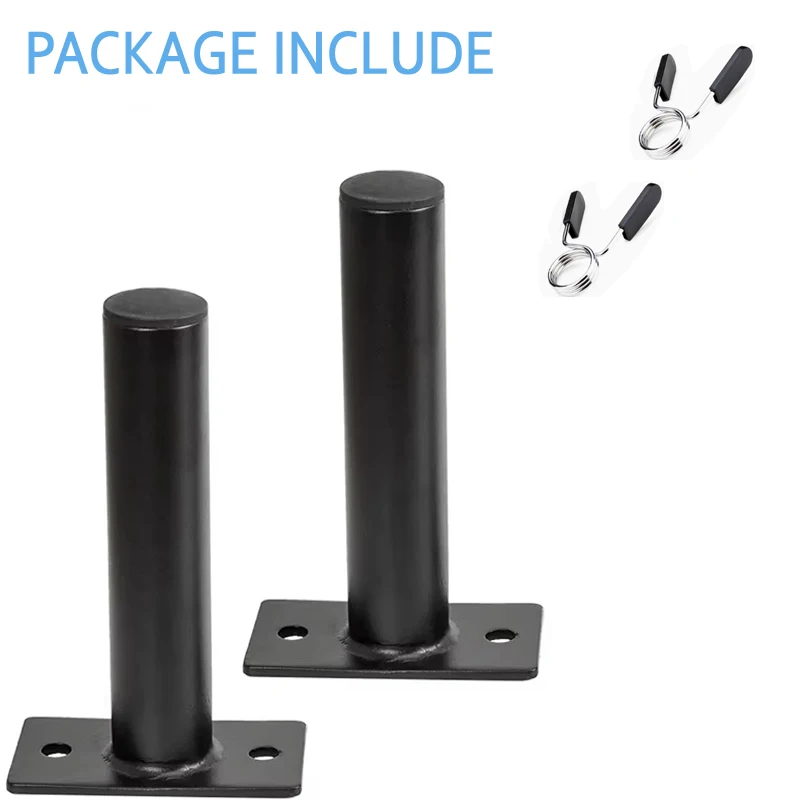 Wall Mounted Weight Plate Rack - Heavy Duty 2-Inch Barbell Plate Holder for Squat Rack & Home Gym Organization