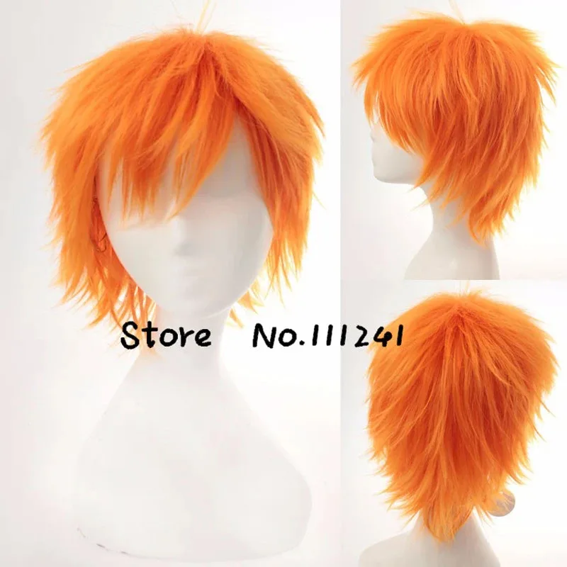 2025 yiyi Kurosaki Ichigo Pain pelucas cortas y esponjosas en capas para Cosplay para hombre y niño pelo sintético resistente al calor + gorro de peluca