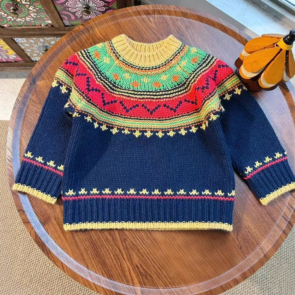 autumn-winter-baby-sweater-boys-kids-tops-girls-knitted-sweaters-multi-color-jacquard-sweater
