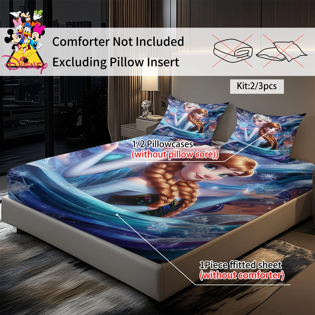 مجموعة ألواح ديزني فروزن المجهزة مكونة من 2/3 قطعة، طباعة رقمية، هدية للعطلات للعائلة والأصدقاء، مريحة ولطيفة وناعمة