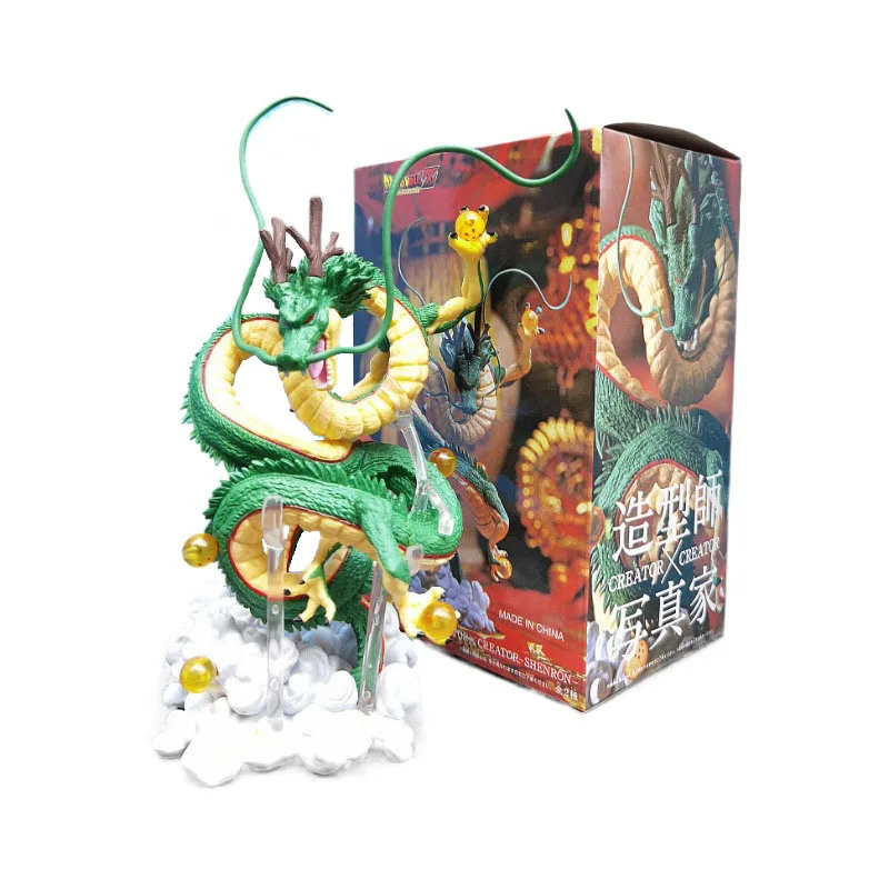 Schöpfer x Schöpfer Shenron Grün mit Wolke Anime Action figur Sammlung Modell Animation PVC Puppe Spielzeug Geschenk Dekoration Qy