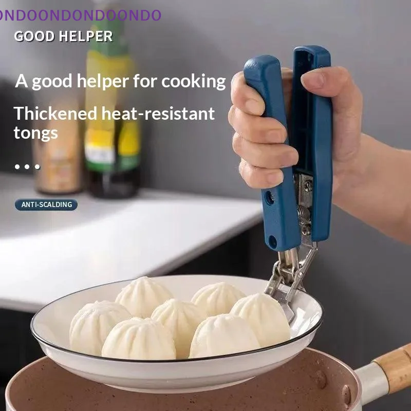 Durable Stainless Steel Bowl Gripper Clip Anti Scald Non Slip Handle Lifts Hot Bowls Plates From Steamer Microwave Oven