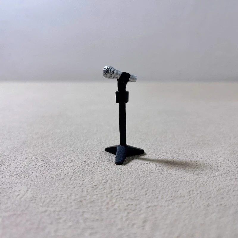 Emulation Miniature Microphone Stand Micro Landscape Sand Table Model Props Decoration Ornaments