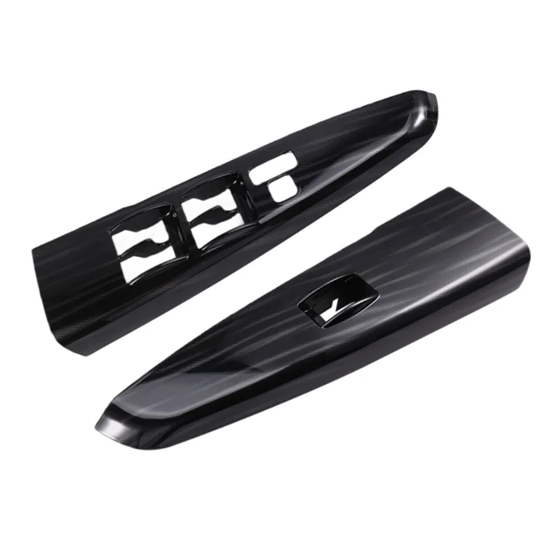 

1Pair Front Door Window Switch Bezel Trim for Toyota Hilux 05-14 74232-0K020-B0 74231-0K020-B0 Armrest Upper Panel-A14Z