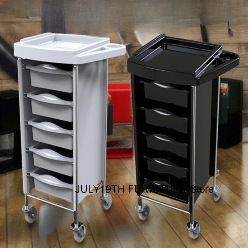 Tattoo Cosmetic Salon Trolley Wheels Storage Reception Hotel Salon Trolley Lash Carrello Attrezzi Commercial Furniture RR50ST