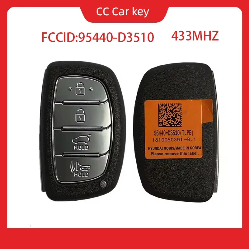 

433 МГц 95440-D3510 TQ8-FOB-4F11 без логотипа послепродажного обслуживания, 4 кнопки, смарт-ключ для Hyundai Tucson 2019-2020, удаленная частота
