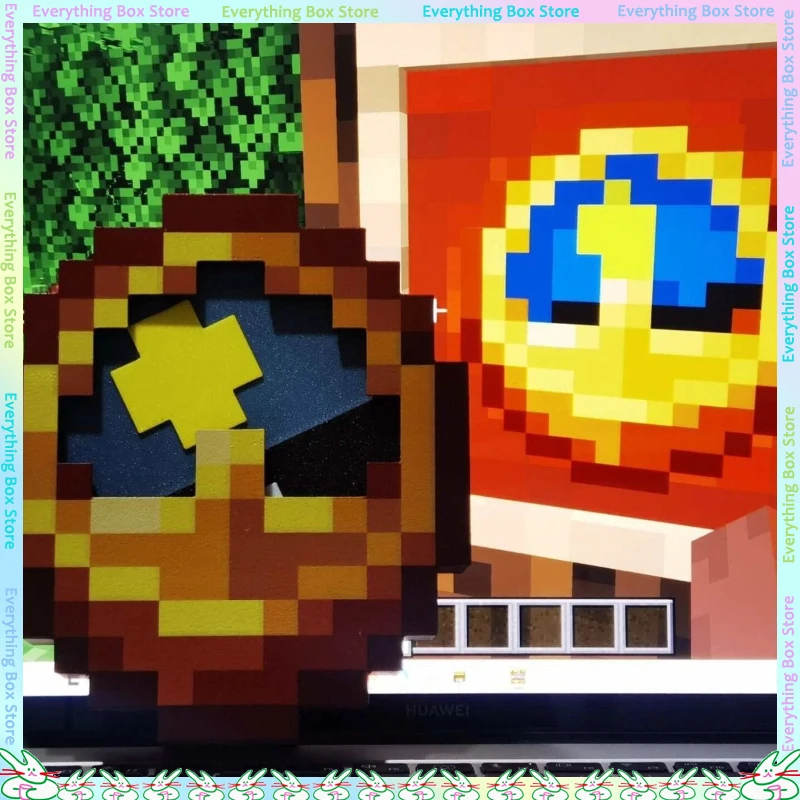 يمكن أن تتأرجح ساعة البكسل ثلاثية الأبعاد واستخدامها لتزيين سطح المكتب وظائف العرض الإبداعية للديكور المنزلي