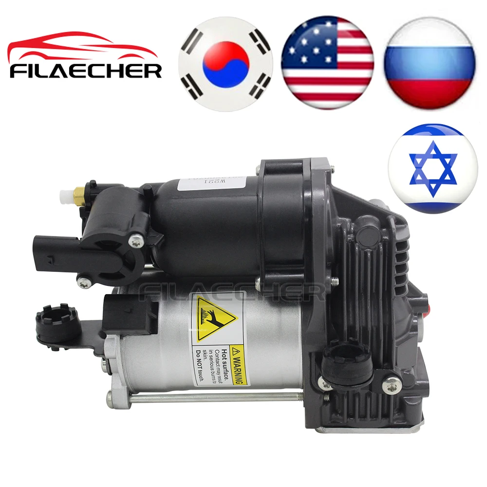 A2213201704 Air Suspension Compressor Pump with Bracket Bushing For Mercedes W221 W216 S350 S400 S450 S500 S600 S63 S65 AMG C216