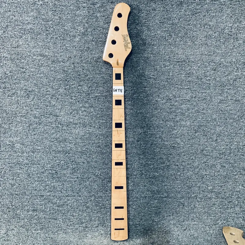 EN778  4 String Jazz Bass Neck Genuine and Original Tagima TJB4 Unfinished Version No Frets for DIY Damaged Replace Bass Parts