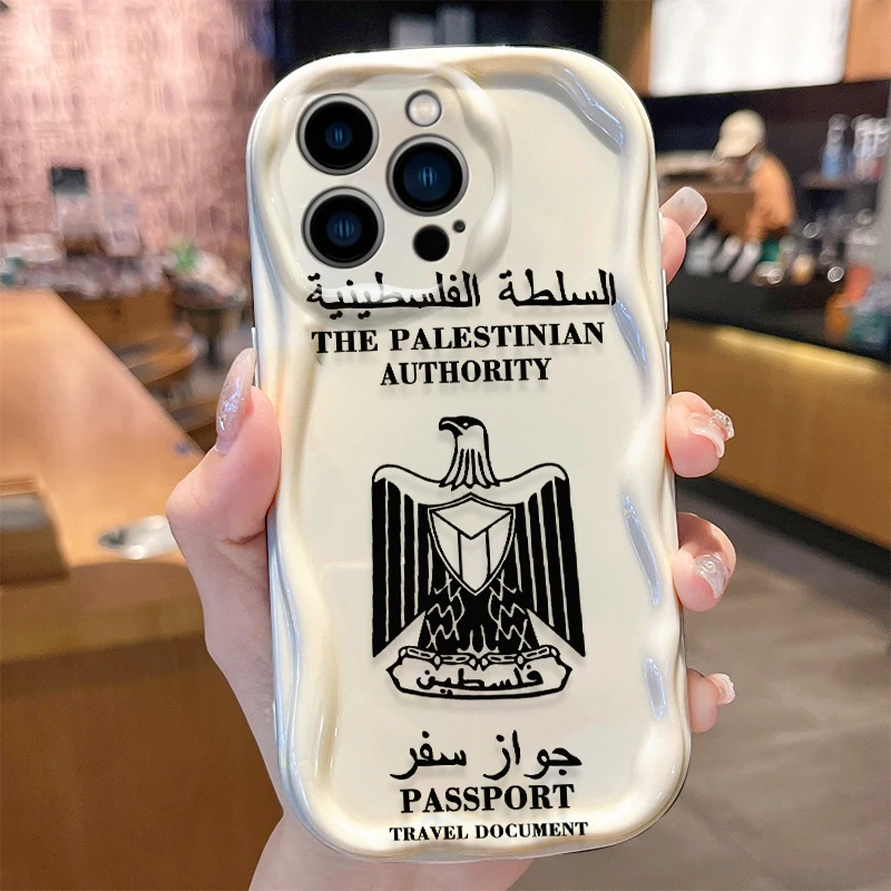 Palestine Flag Case for iPhone 16 15 14 Pro Max 13 12 Mini 11 XS X XR 8 7 Plus SE 2022 2020 Dustproof Transparent Cover Funda