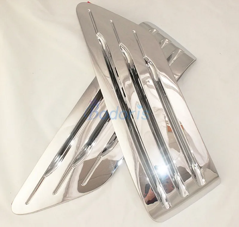 Exterior Triangle Rear Side Window Trim For Toyota Land Cruiser 90 Prado J90 1996-2002 Vent ABS Air Flow Shutter Accessories - view 2