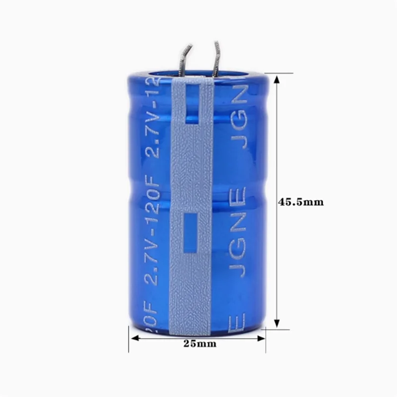 1-5PCS  Capacitor 2.7V 2F/3F/6.8F/8F/10F/15F/20F/30F/40F/50F/100F/120F/200F/300F/400F Cylindrical R-Type Supercapacitor