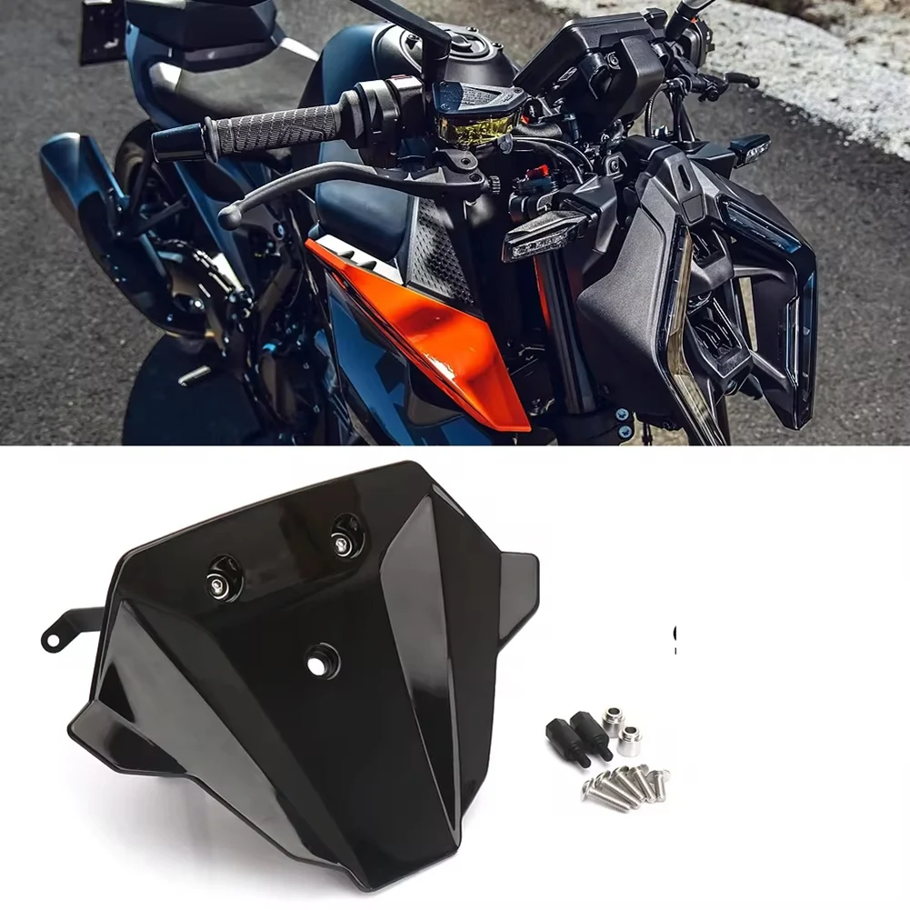 Motorcycle Accessories Sport Windshield Wind Screen Visor Viser Kit for 990 Duke 990Duke 990 DUKE 2024- Black