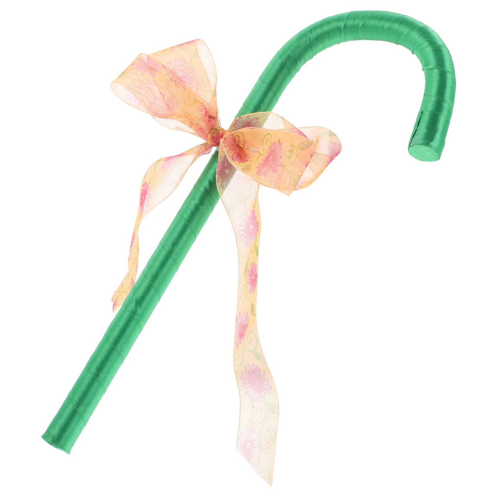 

1pcs Bow Crutches Prop for Cosplay Stage Dance Accessory Christmas Cane Decor Cane Prop Decor Fine Materials Party Supply