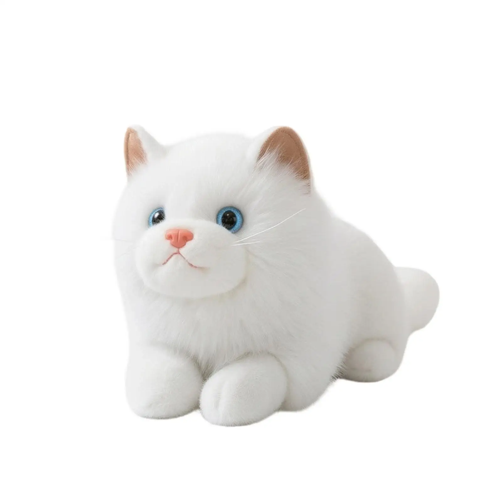 Stuffed Cat with Sound Soft Stuffed Cat Toy Portable Non for Kids, Bedtime,