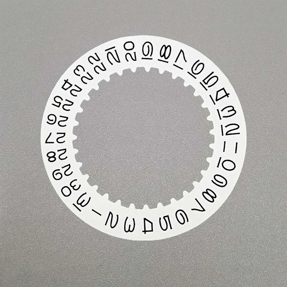 Yellow/White Watch Calendar Disc for 3135 Movement Date Day Disk No Luminous Calendar Wheel Part