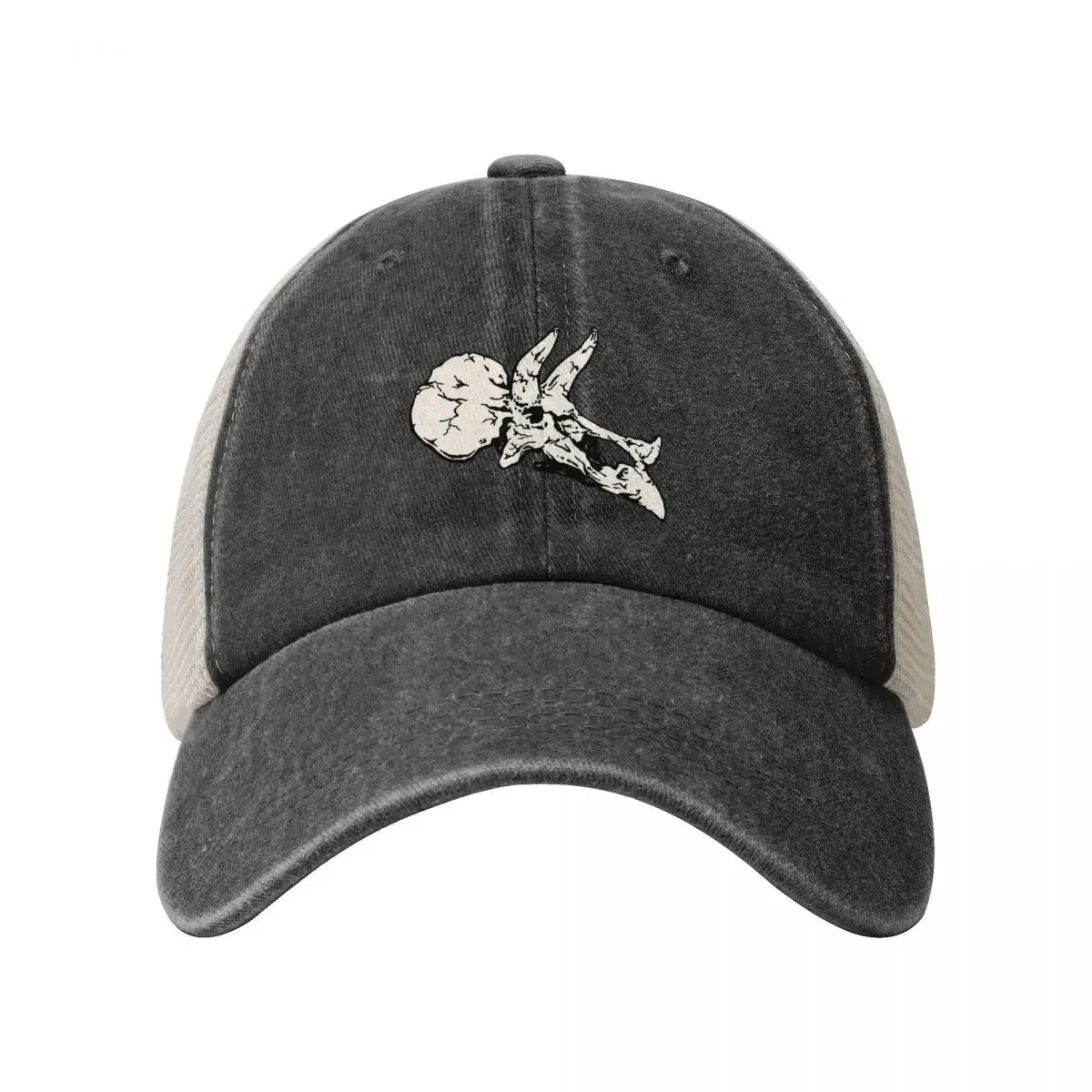 Triceratops Rocks! Aquamarine Dinosaur Skull Fossil Art Baseball Cap Custom Cap Golf Wear Women Beach Fashion Men's