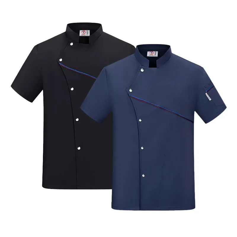 Men's Chef Clothes Woman Waiter Uniform  Hotel Kitchen Overalls Professional Cook jacket Food service Cooking Shirt Chef's Coat