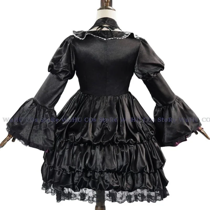 

Anime Puella Magi Madoka Magica Cosplay Akemi Homura Cosplay Clothes Wig Set Veil Black Dress Lolite Women Halloween Party FET4T