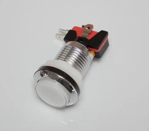 33mm-chrome-button-12v-white-full-set