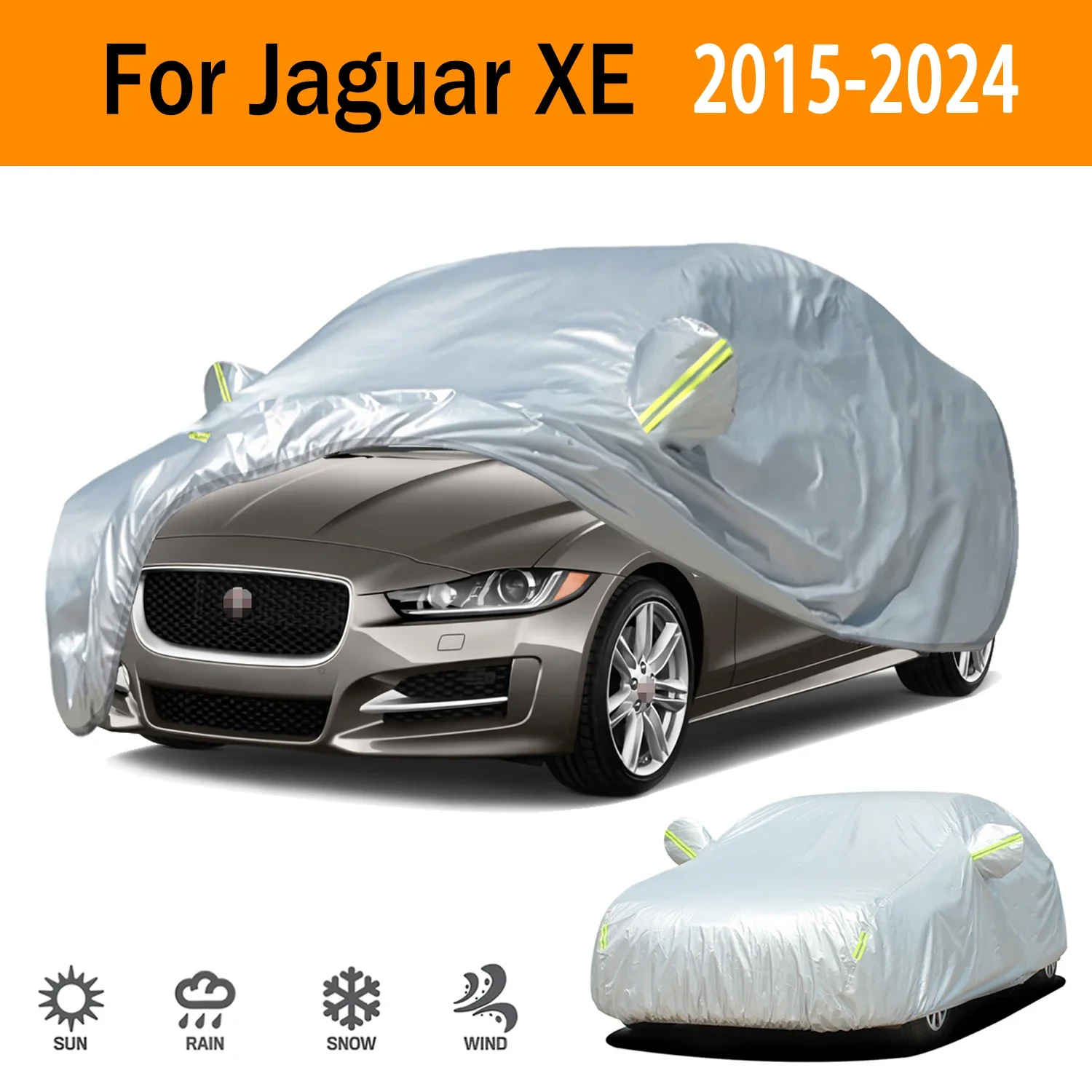 

190T Car Cover Protection Sunscreen Heat Insulation Dust Resistant Scratch For Jaguar XE 2015-2024 Car Exterior Accessories