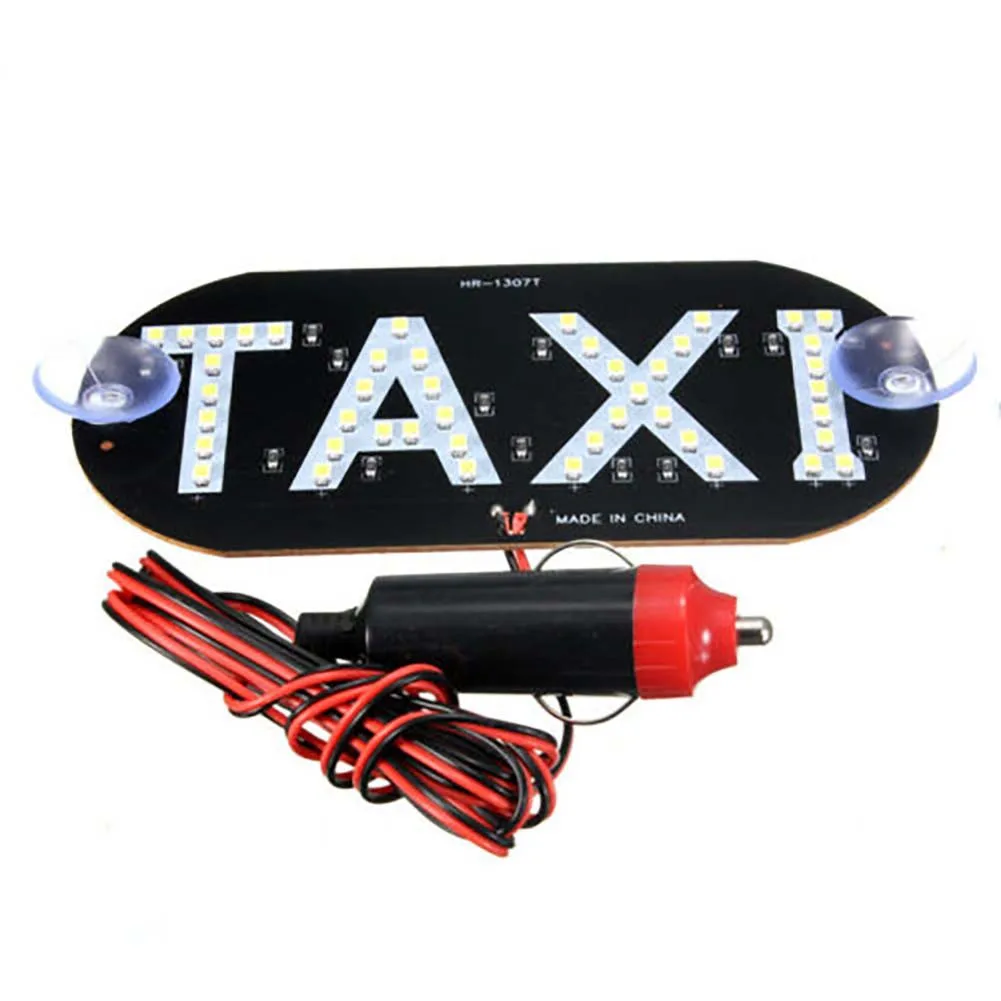 

45 PCS Auto Green LED Cab Taxi Roof Sign Light 12V Vehical Inside Windscreen 5.51in X 2.76in Taxi Light Automobiles Parts