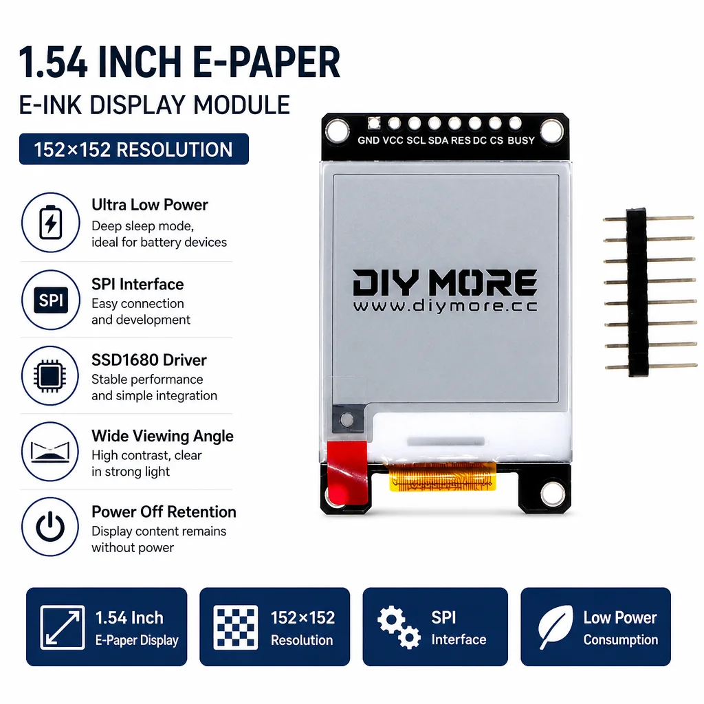 display-e-ink-de-154-e-29-polegadas-com-baixo-consumo-de-energia-interface-spi-chip-controlador-ssd1680-para-etiquetas-de-prateleira-e-casa-inteligente