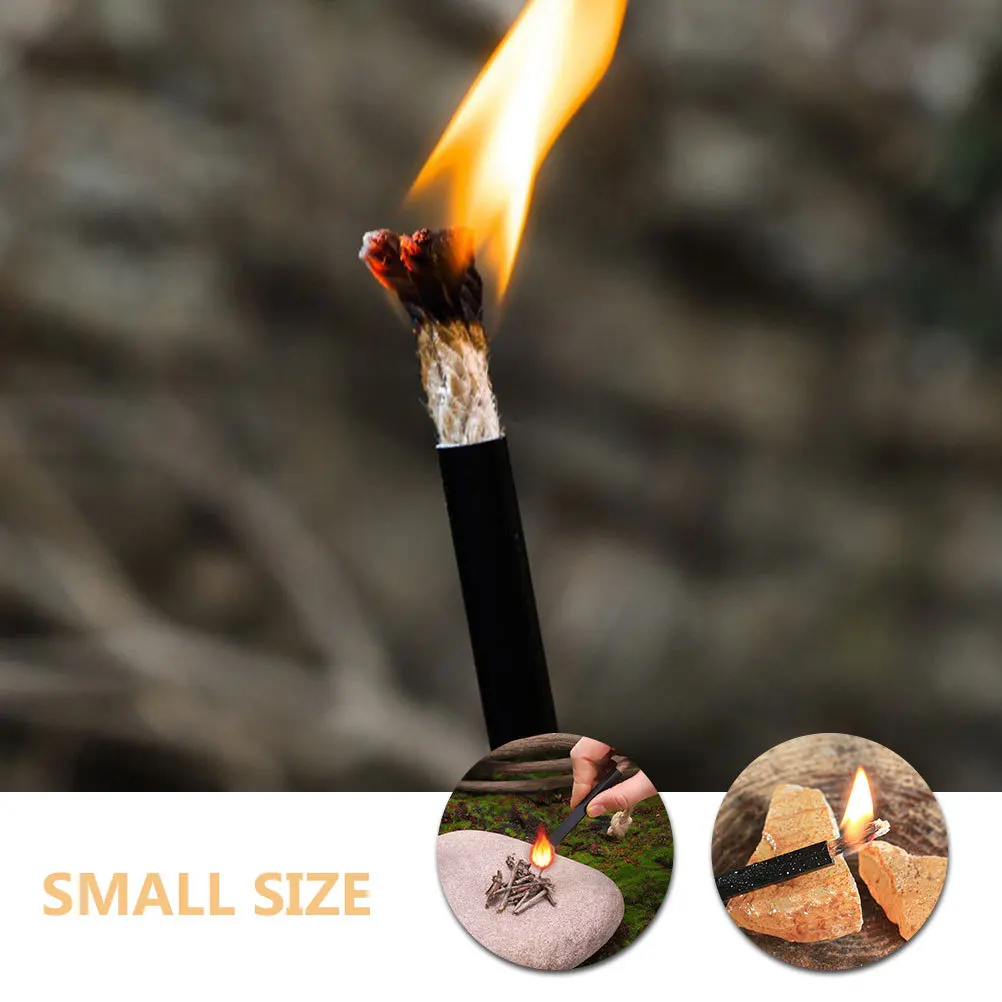 

4pcs Fire Starter Rope Bee'S Wax Flax Rope Long Burning Wind Resistant Outdoor Camping Emergency Fire Igniter