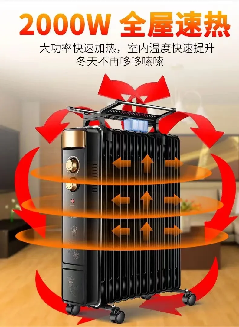 Pemanas listrik 220V, efisien dan hemat energi dengan termostat dan pemanasan cepat untuk ruang besar kamar tidur