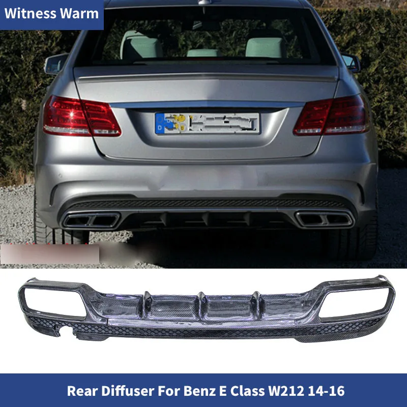 Rear Lip for Mercedes-benz e Class W212 Amg Style E260l E300l Rear Bumper Diffuser Lip Spoiler Splitter for Sport Bumper 14-16