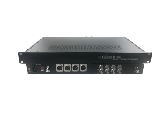 4 channel bidirectional 3GSDI video with 2 channel bidirectional xlr balanced audio,2 fibers single mode