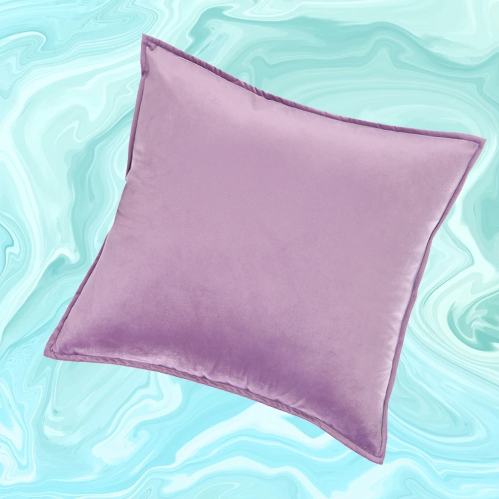 

Pillowcase Square Cushion Cover Solid Color Sofa Decor Comfortable Wear Resistant Premium Material Gift