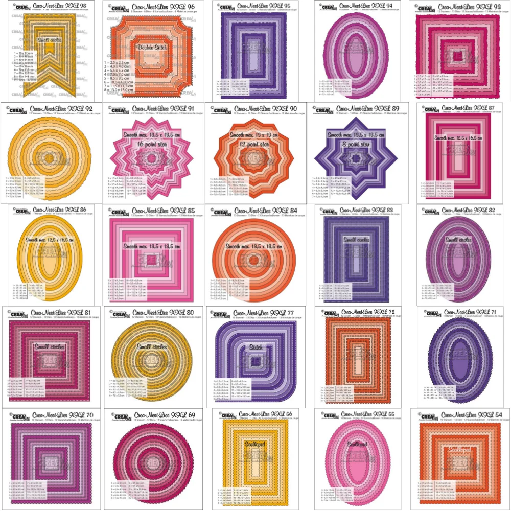 Troqueles de corte de Metal para álbum de recortes y fabricación de tarjetas, troquel de corte en relieve decorativo, álbum artesanal de papel, nueva colección de marcos (B)