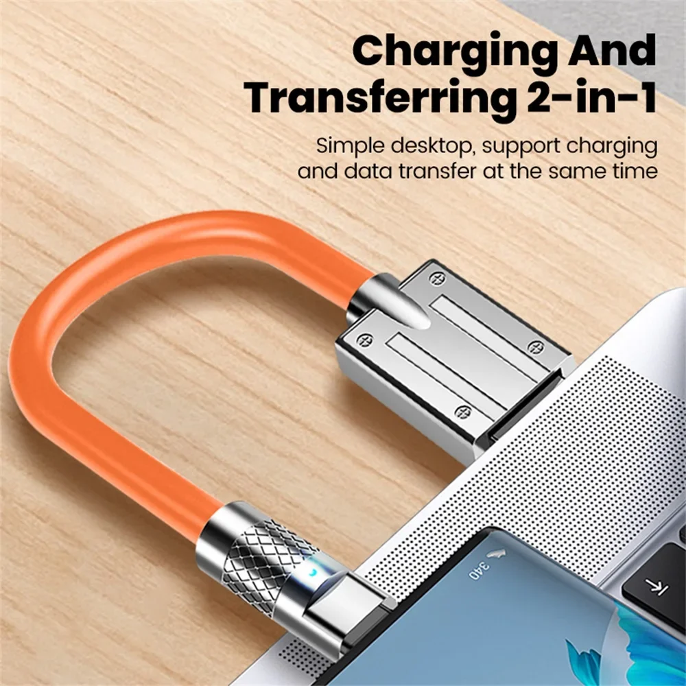 Elough 66W Short Data Cable 25CM/50CM USB C To Type C Fast Charging Cable For iPhone 15 16 Pro Samsung Xiaomi Phone Charger Wire