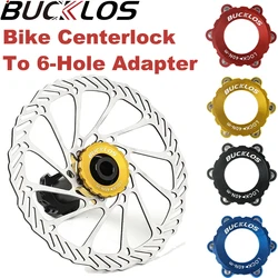 BUCKLOS Bicycle Center Lock To 6 Bolt Rotor Lock Ring Adapter for Shimano Road Bike Disc Brake Rotor Lock Cover Ring Converter