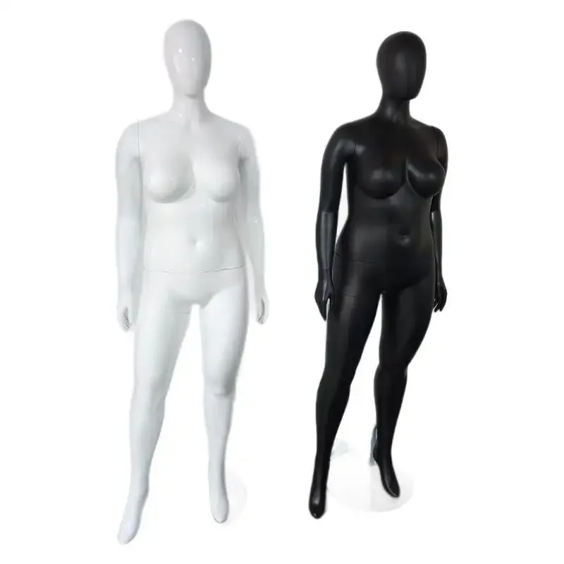 size model clothing store electroplating female full body fat model props export platform display rack fake human body shelf