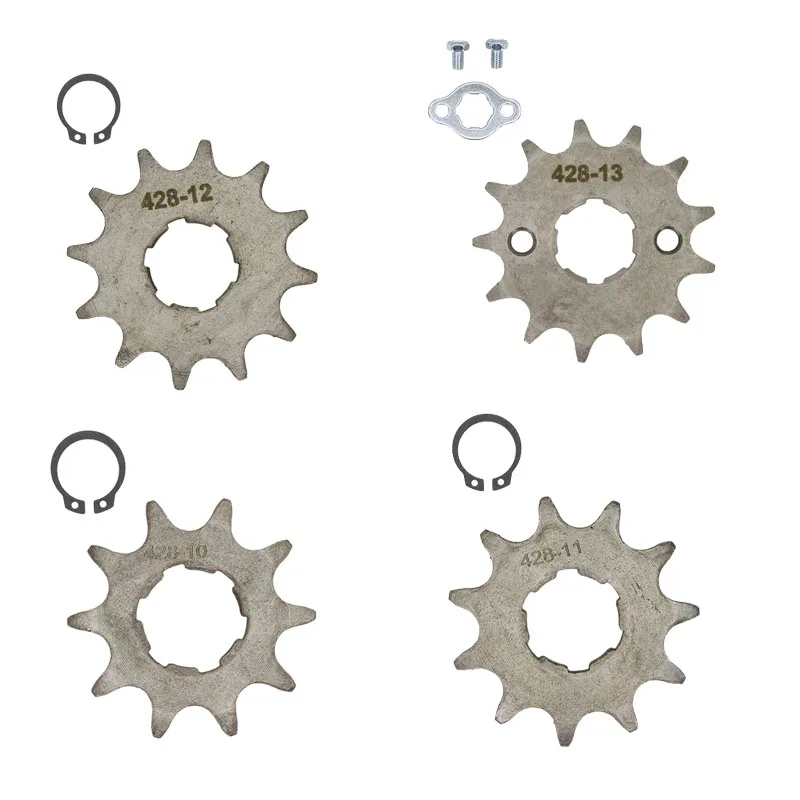 428 20mm 10/11/12/13/14/15/16/17/18/19 T Motorcycle Dirt Bike ATV Go Kart Quad Front Sprocket For 50cc 70cc 110cc 125cc Engine