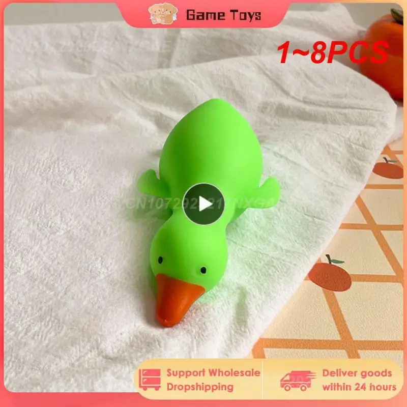 

1~8PCS Antistress Duck Squeeze Toys Goose Cute Kawaii Animals Vent Toys for Kids Adults Decompression Stretch Toys for Children