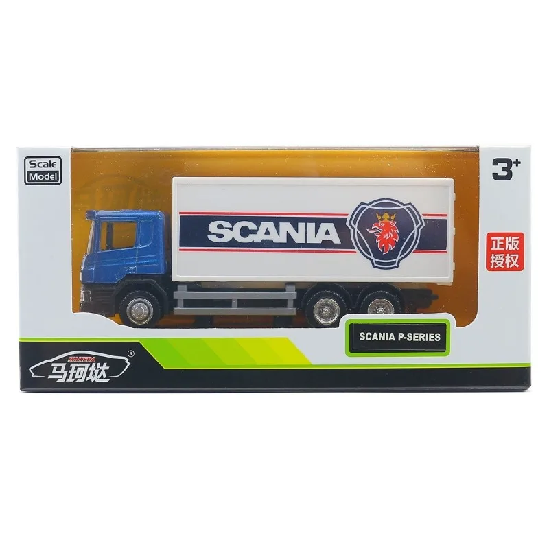 1/64 model Scania MAN engineering truck, container truck, truck, toy model, ornament, children\'s birthday gift