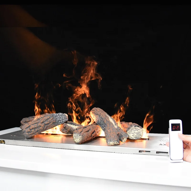Customize Modern 0.8 To 2m Water Vapor Steam Fireplace Touchable Flames 3D Steam Electric Fireplaces