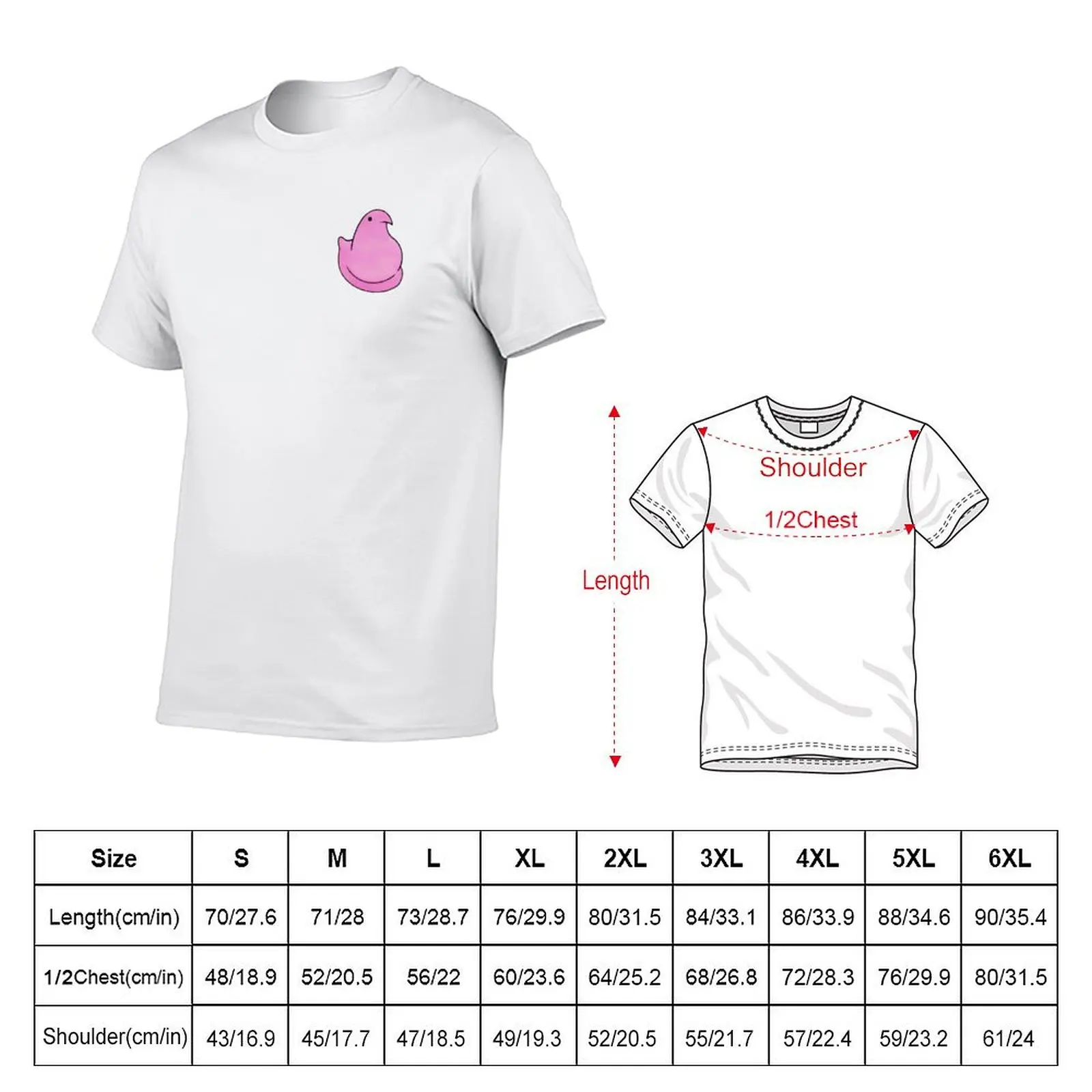 Pink Peep - Chick T-Shirt Breathable Basic Cotton T-Shirt