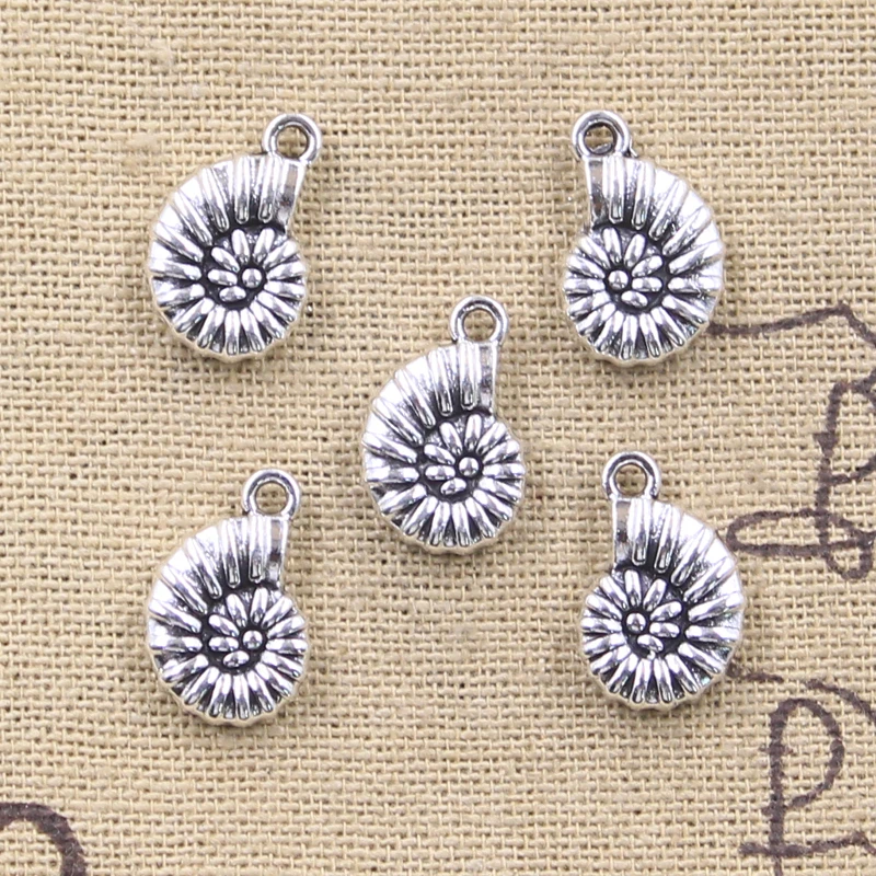 15pcs Conch Charm Pendants for DIY Jewelry Making