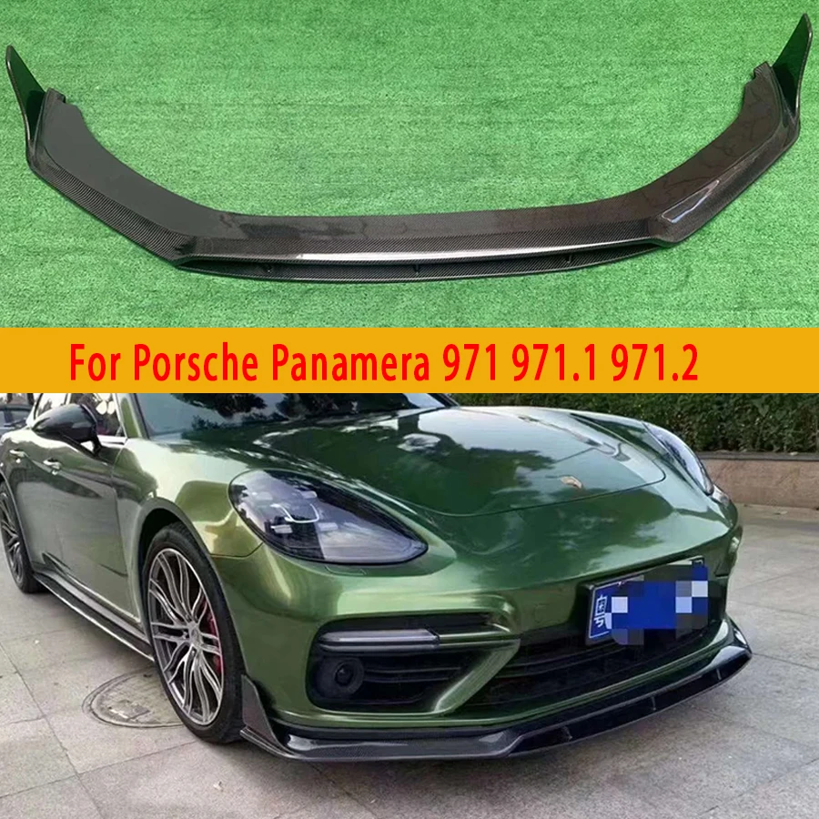 

Для Porsche Panamera 971 2017+ — карбоновый спойлер-диффузор на передний бампер, накладка на передний бампер, автомобильные аксессуары
