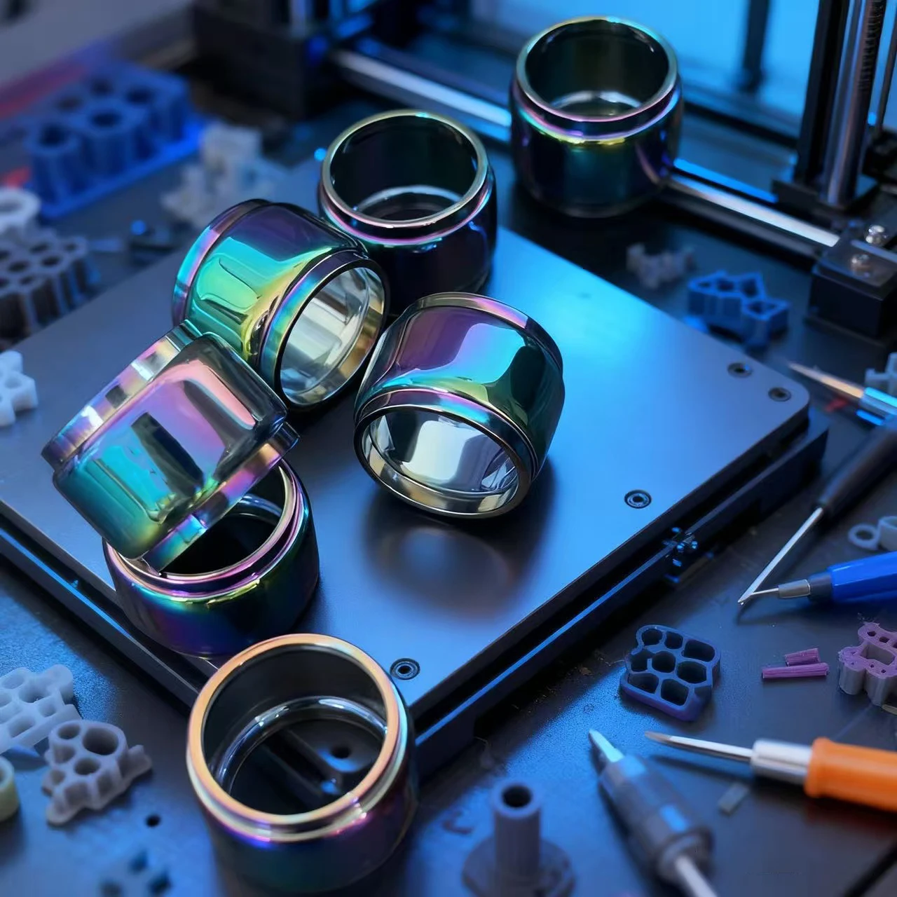 

3D Printer Accessories 10/5/3pcs Rainbow Glass Protective Case Box Protect kylin, mini v2 ,dead, rabbit v3, Glass Heating Tube