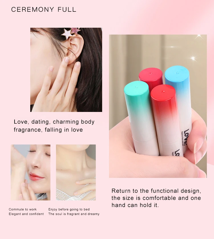 4pcs Perfume Men Women Solid Perfume Set Women Pheromone Floral and Fruity Fragrance Attracts The Opposite Sex Lasting Fragrance - view 6