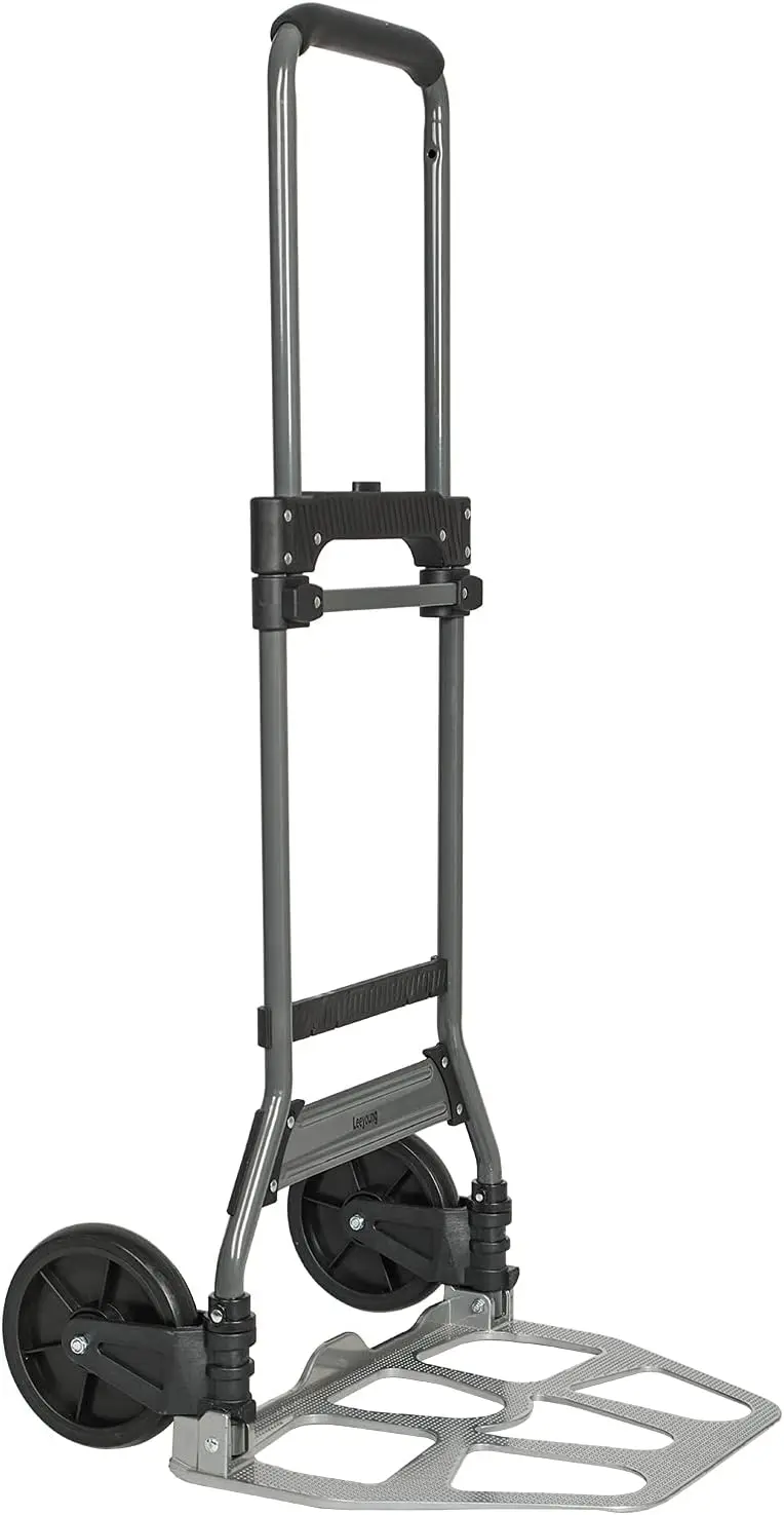 

Heavy-Duty Folding Hand Truck, 264 Lb Capacity Luggage Trolley with Telescoping Handle and PP+EVA Wheels